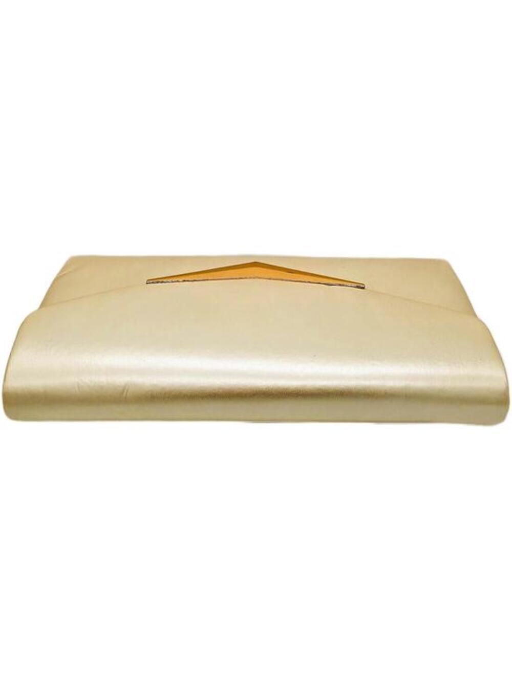 Elegant Cream Clutch Purse with Gold Chain and Accent - Picture 6 of 8